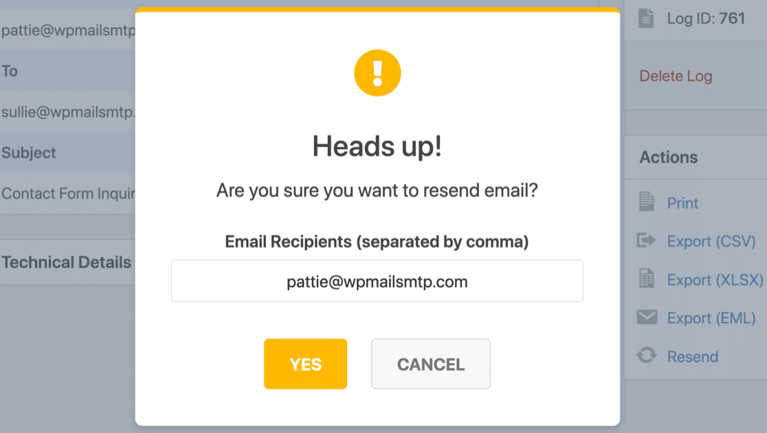 Resend WordPress emails in WP Mail SMTP - WP Mail SMTP Reenviar correos de WordPress en WP Mail SMTP