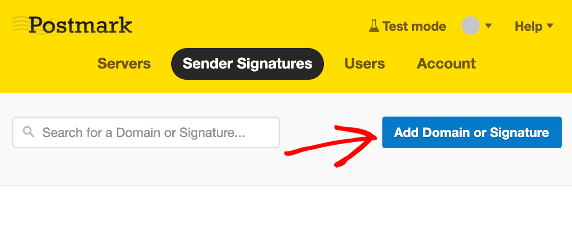 postmark-add-domain-or-signature - WP Mail SMTP Adição de um novo domínio ou assinatura de remetente ao Postmark