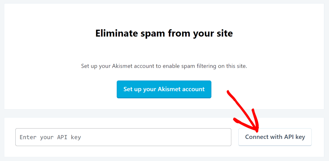 ligação com a api akismet