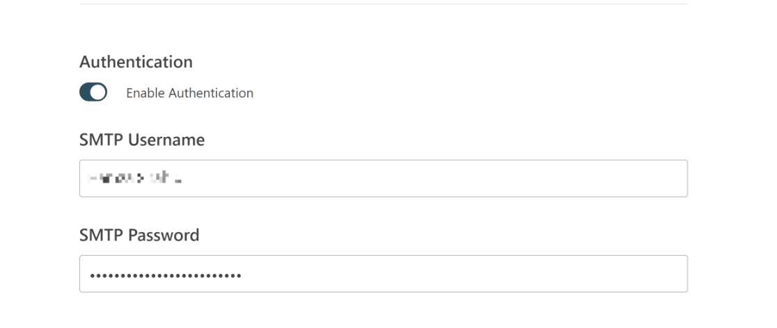 Détails d'authentification Mailchimp