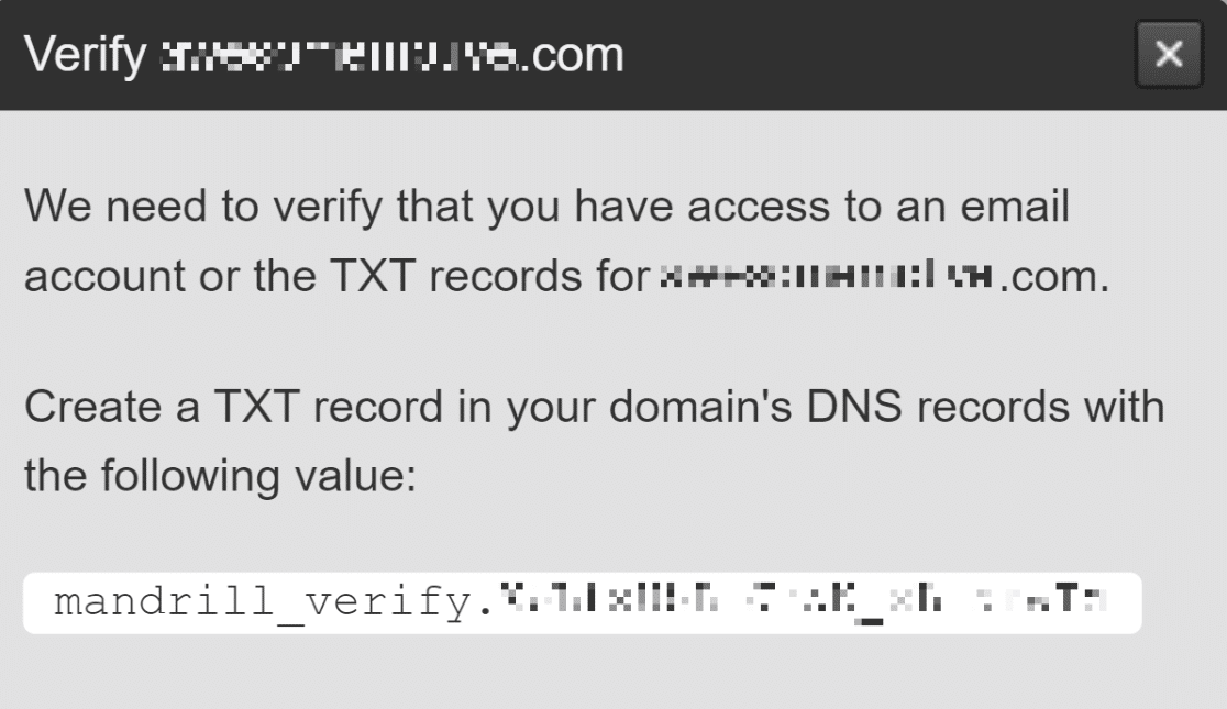 Vérifier la propriété du domaine avec l'enregistrement TXT