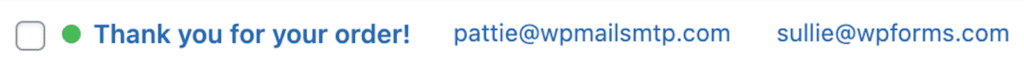 Sent Delivery Status - WP Mail SMTP Status de entrega enviado
