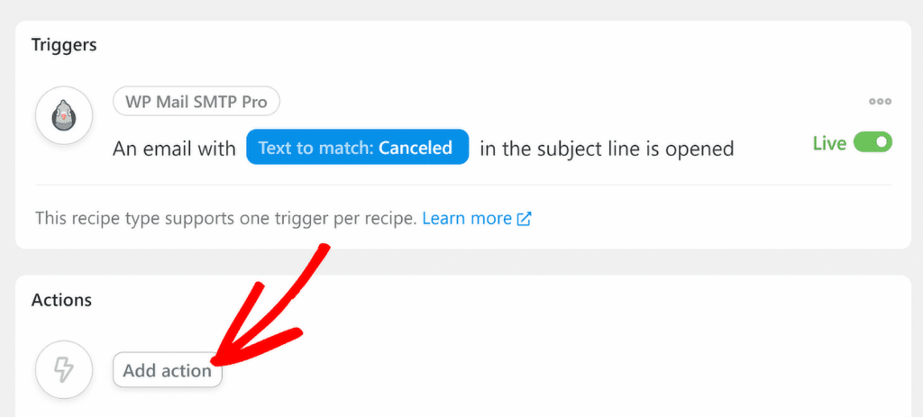 add action uncanny automator - WP Mail SMTP action complémentaire uncanny automator